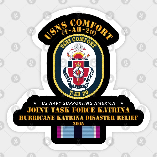 USNS Comfort - Katrina Disaster Relief  w HSM SVC Sticker by twix123844